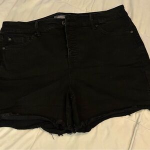 Torrid Women's Black Jean Shorts Size 18